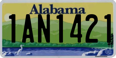 AL license plate 1AN1421
