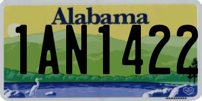 AL license plate 1AN1422