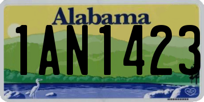 AL license plate 1AN1423