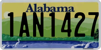 AL license plate 1AN1427