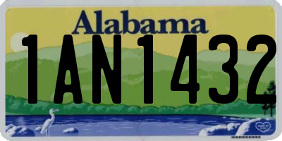 AL license plate 1AN1432