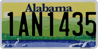 AL license plate 1AN1435