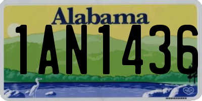AL license plate 1AN1436
