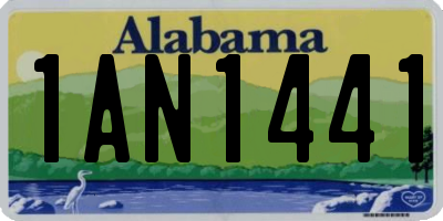 AL license plate 1AN1441