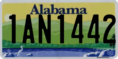 AL license plate 1AN1442