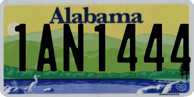 AL license plate 1AN1444