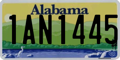 AL license plate 1AN1445