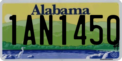 AL license plate 1AN1450