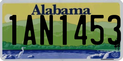 AL license plate 1AN1453