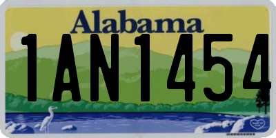 AL license plate 1AN1454