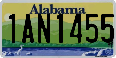 AL license plate 1AN1455