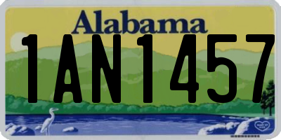 AL license plate 1AN1457