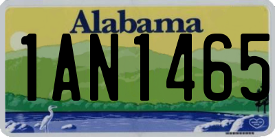 AL license plate 1AN1465