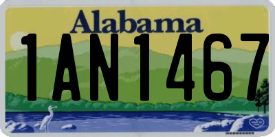 AL license plate 1AN1467