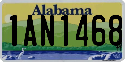 AL license plate 1AN1468
