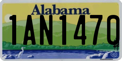 AL license plate 1AN1470