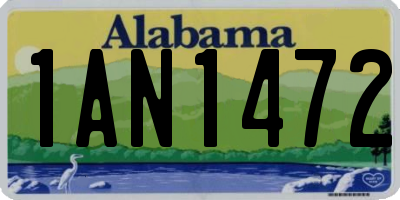 AL license plate 1AN1472