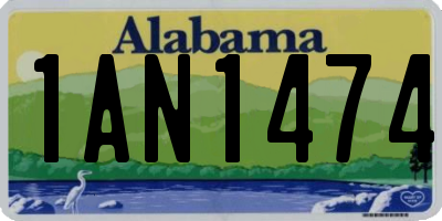 AL license plate 1AN1474