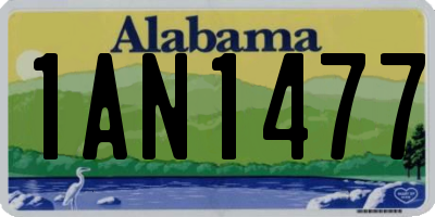 AL license plate 1AN1477