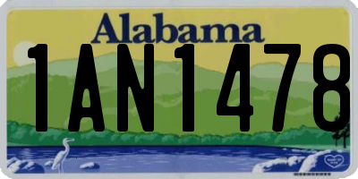 AL license plate 1AN1478