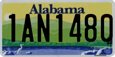 AL license plate 1AN1480
