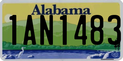AL license plate 1AN1483