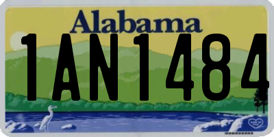 AL license plate 1AN1484