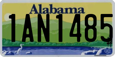 AL license plate 1AN1485
