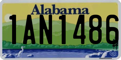 AL license plate 1AN1486