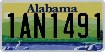 AL license plate 1AN1491