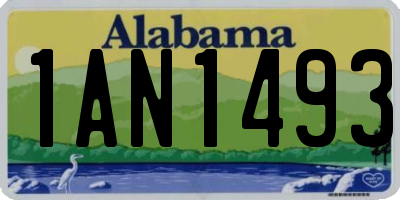 AL license plate 1AN1493