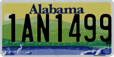 AL license plate 1AN1499