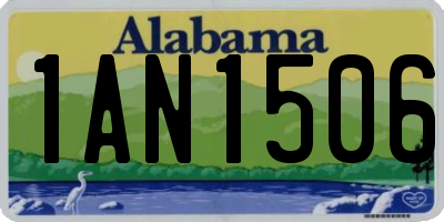 AL license plate 1AN1506