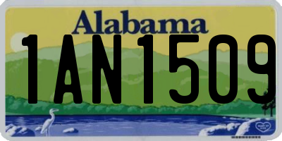 AL license plate 1AN1509