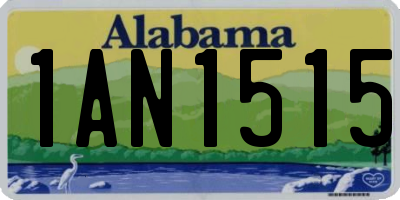 AL license plate 1AN1515