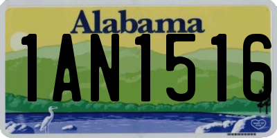 AL license plate 1AN1516