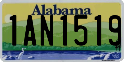 AL license plate 1AN1519