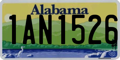 AL license plate 1AN1526