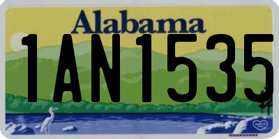 AL license plate 1AN1535