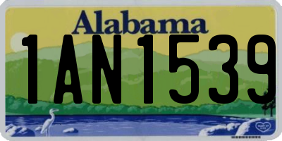 AL license plate 1AN1539