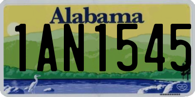 AL license plate 1AN1545