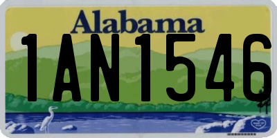 AL license plate 1AN1546