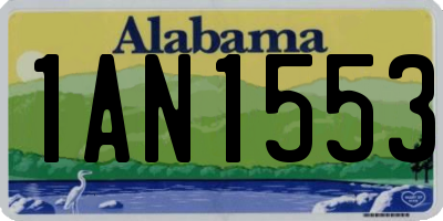 AL license plate 1AN1553