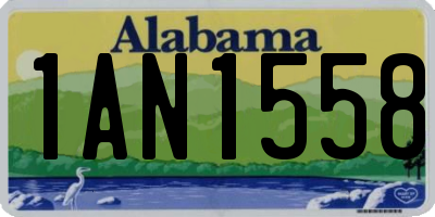 AL license plate 1AN1558