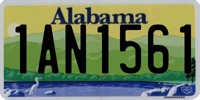 AL license plate 1AN1561
