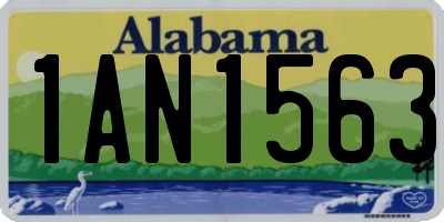 AL license plate 1AN1563