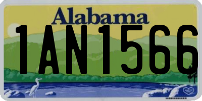 AL license plate 1AN1566