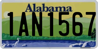 AL license plate 1AN1567