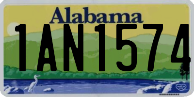 AL license plate 1AN1574