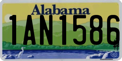 AL license plate 1AN1586